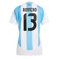 Camiseta Argentina Cristian Romero #13 Primera Equipación Replica Copa America 2024 para mujer mangas cortas